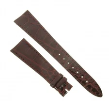 Bordeaux Alligator Strap Glossy 20/14 B32B Flat Classic Shape