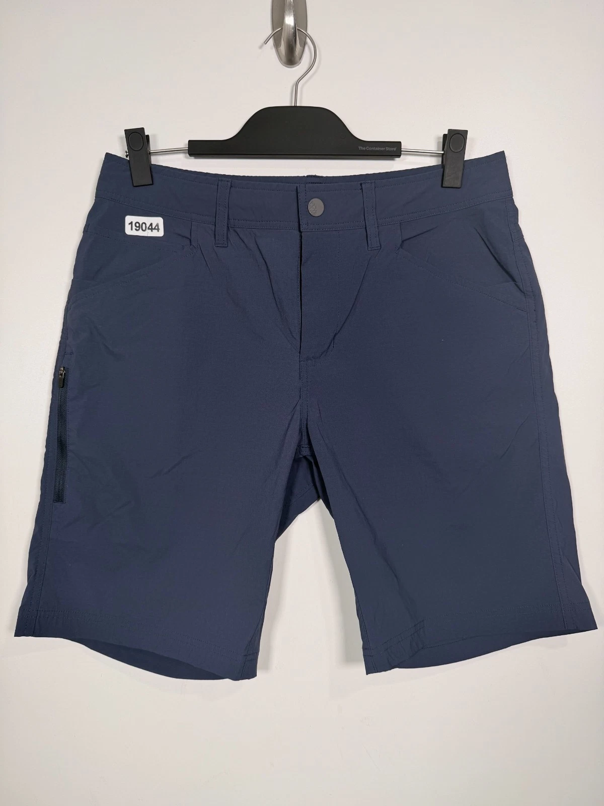 Stio Mens Chino Shorts Casual Hiking Flat Front Outdoor Sustainable Blue Sz 32