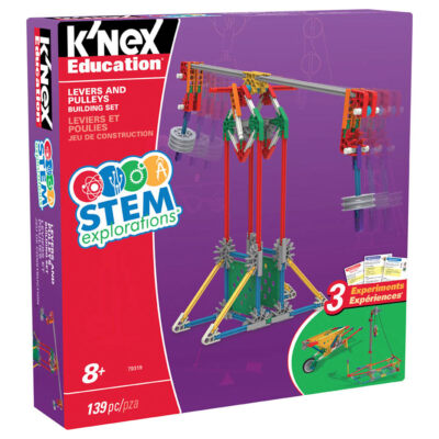 K NEX Education | MINT Explorations | Hebel & Riemenscheiben Bauset | 139 Teile |