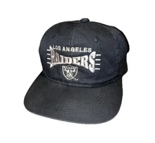Vintage 90s Los Angeles Raiders Youngan SnapBack Hat Team NFL Easy E NWA
