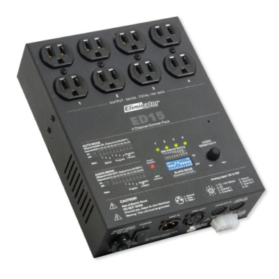 Eliminator ED15 4-Channel DMX Dimmer Pack To Control Light Fixture Movement ADJ