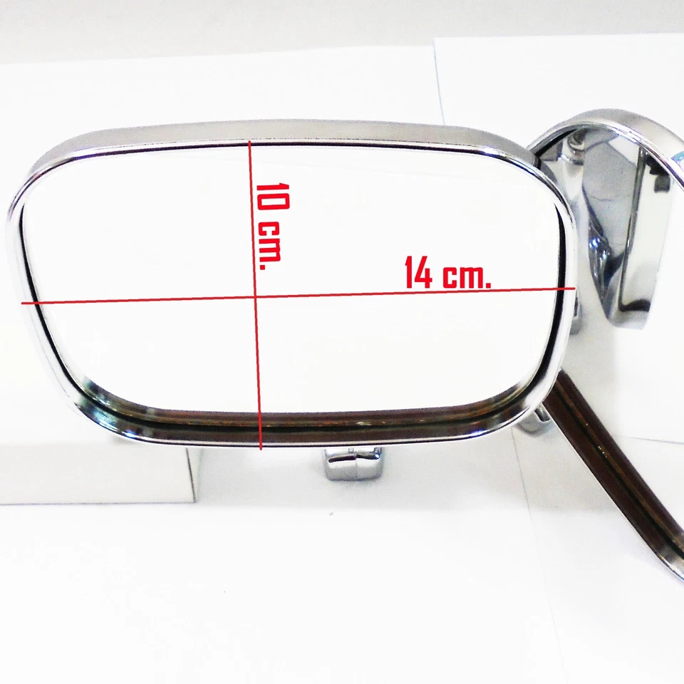 Ford Mustang Ford T5 1965–1973 Ford Falcon 1960 Chrome Square Door Side Mirrors Foto 4 de 4