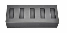 5 Cavity 1/2 Oz Gold Graphite Ingot Mold Melting Hand Poured Gold Bars Bullion