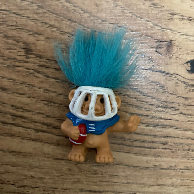 Vintage 90er Troll Puppe Mini Figur Müsli Spielzeug Weetos Oldschool Sammlerstück NFL