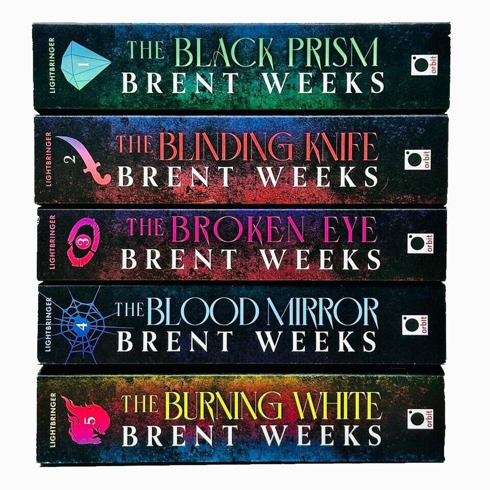 Lightbringer Series 5 Books Collection Set By Brent Weeks The