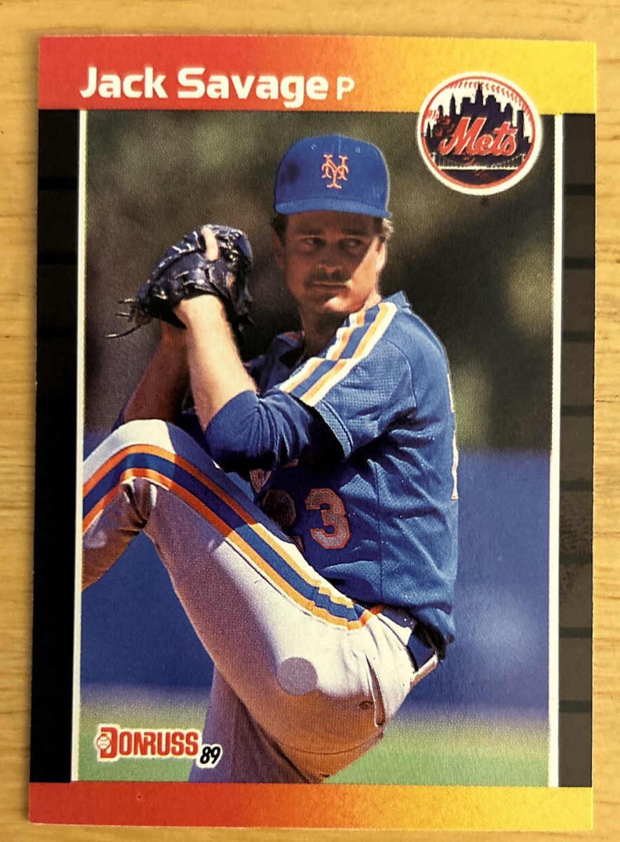 1989 Donruss Jack Savage Baseball Card #618 Mets Pitcher VGEX O/C