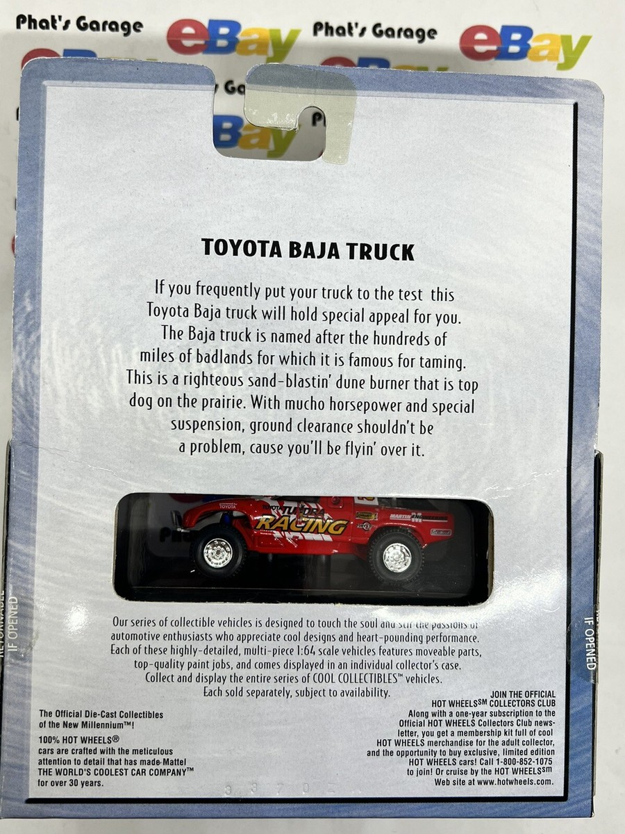 Hot Wheels Toyota Baja Truck – 1/64, Moulé Sous Pression, Blister Fermé (état Occasion)