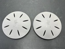 Weber WHEEL COVERS- Two Gray Inserts Only -  4 3/4 inches across