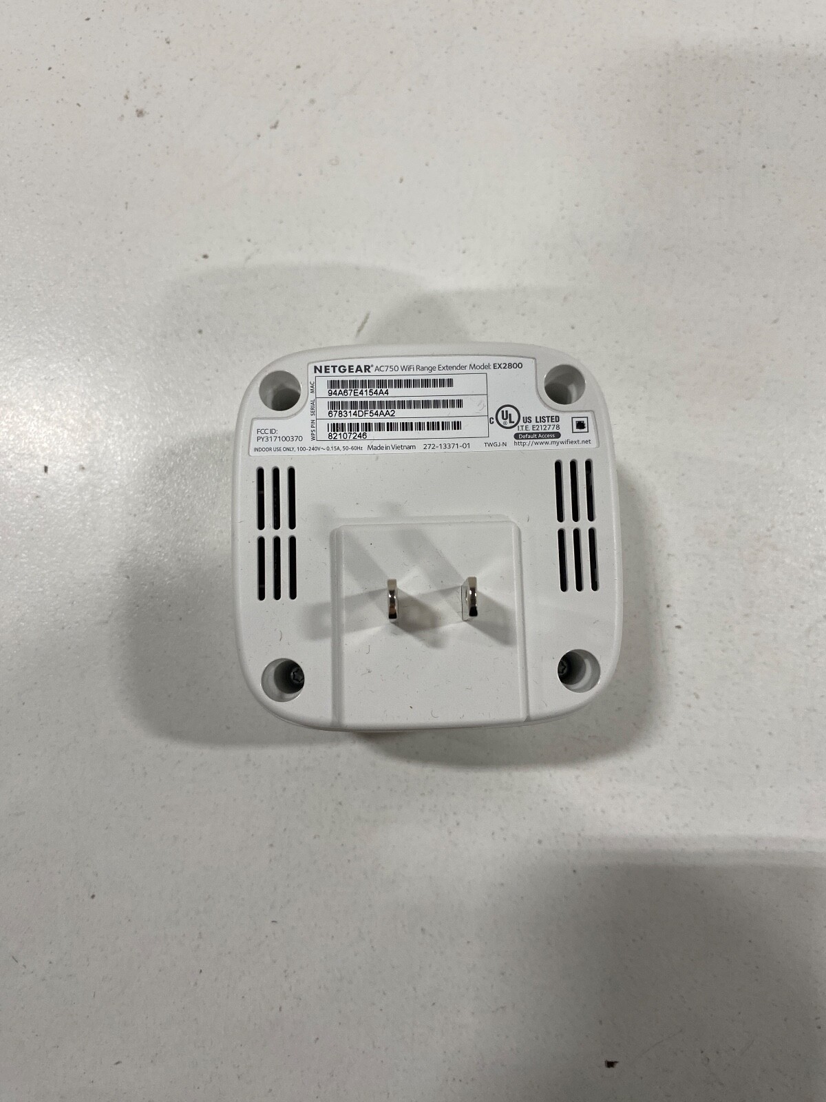 Netgear EX2800 AZNA White Dual Band Wireless Indoor Wi Fi Range