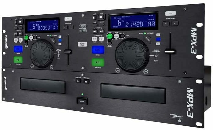 Gemini MPX-3 Pro MP3 / Dual CD player w/TEXT Readout Open-Box Unit