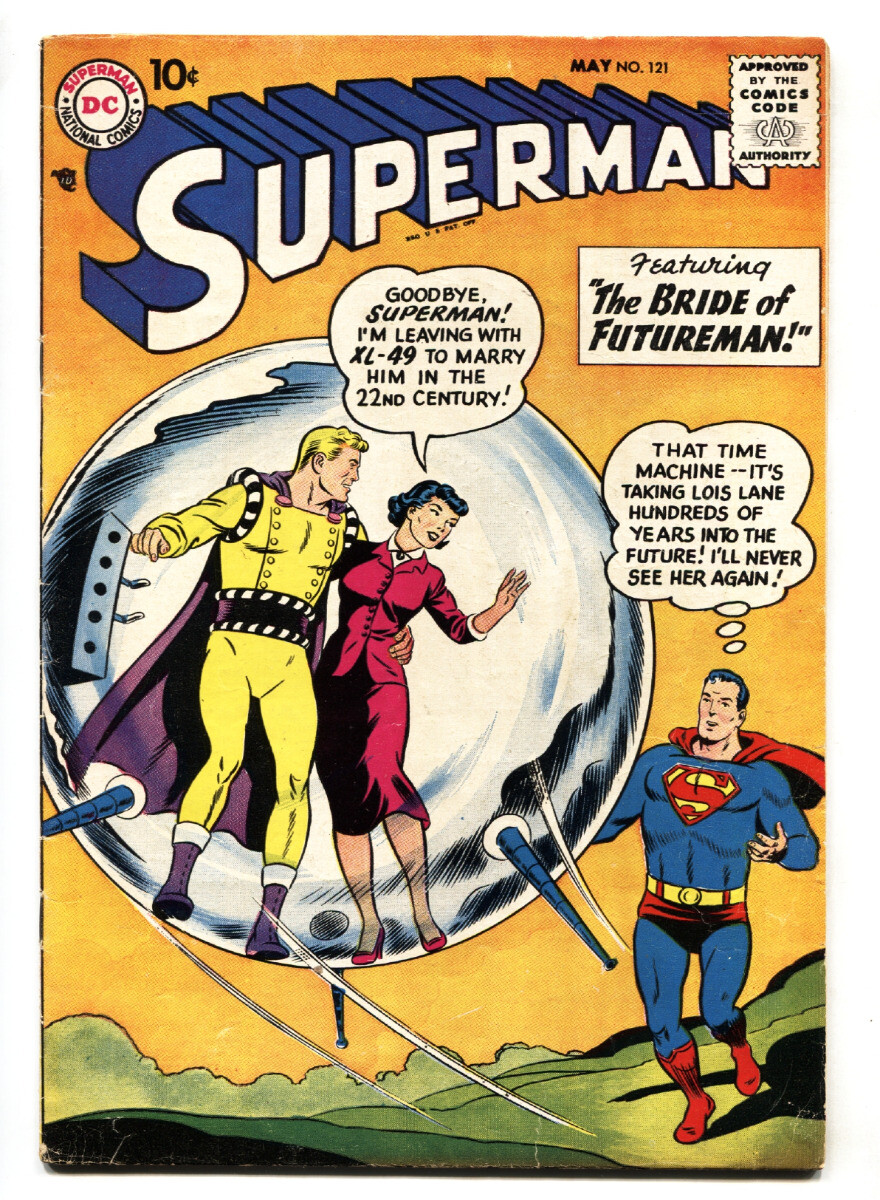 SUPERMAN コミック SUPERMAN #121 comic book-1958-DC-BRIDE OF FUTUREMAN-vg+ | eBay