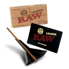 RAW Cone Loader for Lean and 1 1/4 with Scoop Card and Poker