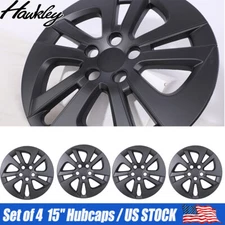 Set of 4 15" Black Wheel Covers Fits Toyota Prius 2016-2022 Replacement Hubcaps