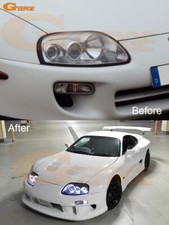 For Toyota Supra Mkiv Mk4 Jza80 Ultra Bright Cob Led Angel Eyes Kit Halo Rings