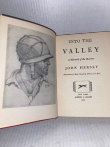 Into The Valley a skirmish of the marines By John Hersey 1ST ED. Hardcover- G8 - Picture 23 of 23