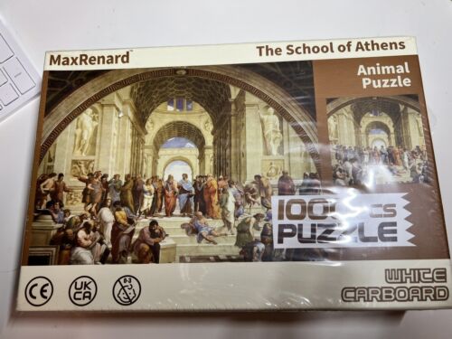Max Renard The School of Athens 1000 pc Jigsaw puzzle White Cardboard R. Sansi - Picture 1 of 6