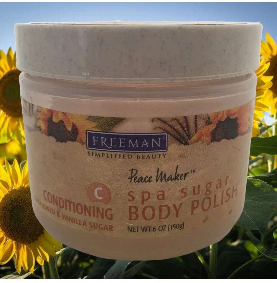 2002 Freeman Simplified Beauty PEACE MAKER Spa Sugar Body Polish 6Oz + Lip Balm - Image 3 of 4