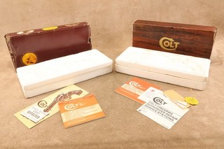 Vintage Colt Factory Box Lot Single Action Army 4.75" .357 Mag & 4.75" .44 Mag