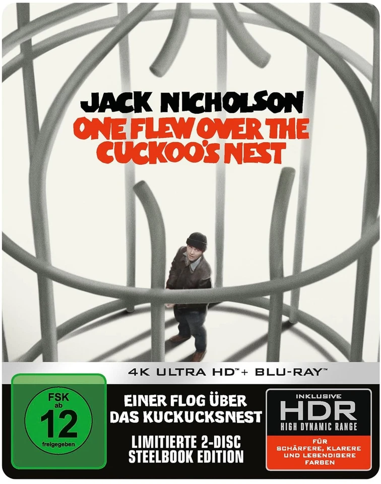 4k Ultra. HD & Blu-Ray - Einer flog über das Kuckucksnest Limitiertes Steelbook - Bild 1 von 1