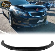 Front Bumper Lip Fits 08-10 Honda Accord 4DR V6 Only MDA Style Chin Spoiler PU