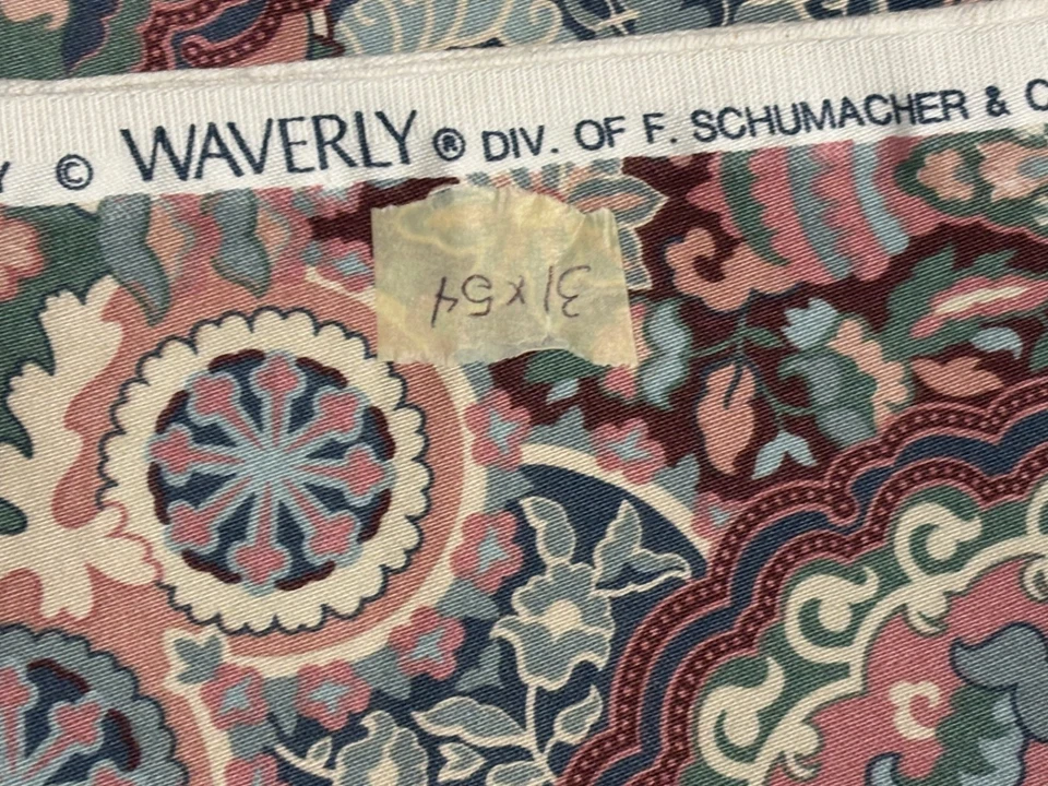 Floral My Favorite Things  Waverly Fabric Vtg Pink Southern Charm 31x54" - Image 4 of 4