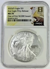 2025 P Silver Eagle Eagle Privy NGC MS70 First 50,000 Issued 1 oz .999