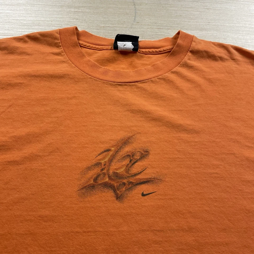 Vintage 90s Nike Air Y2K Flames Bakin T Shirt XXL Limited Edition ACG - Image 4 of 4