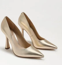 Sam edelman antonia gold heels new in box size 7