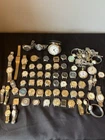 Lot of 70+ Vintage Watches Seiko Timex Waltham Bulova Wittnauer Swiss As-Is