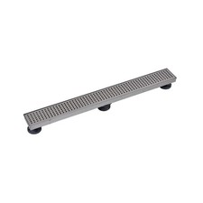 Designline 28 In. Stainless Steel Shower Linear Drain Square Grate