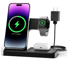 Wireless Charging Station for Multiple Devices: 3-in-1 Stand