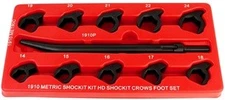 Lock Technology LTI 1910 10 Piece Metric Shockit Crows Foot Set