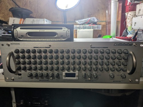 Ecualizador de audio estéreo para automóvil Audiobahn AEX500Q raro ecualizador de montaje en rack cruzado de colección - Imagen 3 de 10