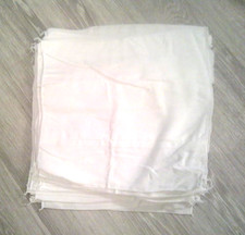 20 new Cotton Prefolds white Cloth Diapers 14 " x 13" or cleaning rags