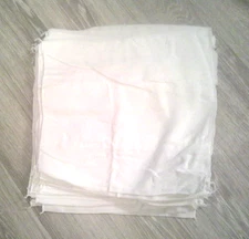 20 new  Cotton Prefolds  white Cloth Diapers  14 " x 13" or cleaning rags