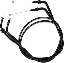 Fits for Royal Enfield Throttle Cable Assembly, (Twin Cable) black for Intercept