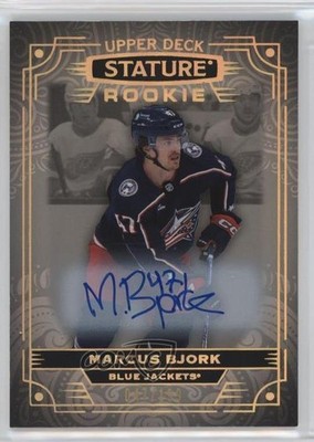 2022-23 Upper Deck Stature Rookies 47/199 Marcus Bjork #110 Rookie Auto RC s3g
