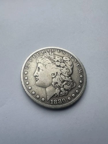 Morgan Silver Dollar $1 1880 San Francisco 0.9 Silver Lightly Circulated