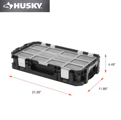 Connect Stackable Portable Heavy Duty Lightweight 10-Compartment Parts Organizer