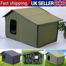 UK Outdoor Cat House Waterproof Breathable Pet Bed Dog Kennel Stray Cat Shelter