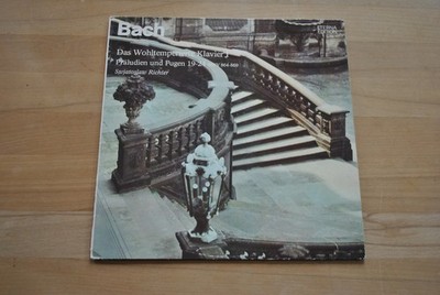 B BACH DAS WOHLTEMPERIERTE KLAVIER I PRÄLUDIEN 19 - 24 LP RICHTER 8 26 604