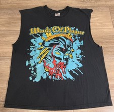 Winds Of Plague Band Deathcore Metal music Cut Off Tee Shirt Size XL 