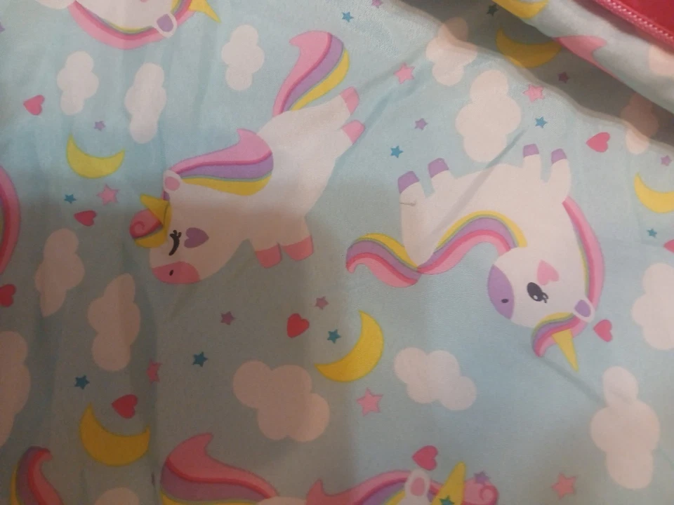Saco de dormir rosa unicornio para niñas Foto 3 de 4
