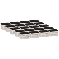 Rechargeable Battery Set of 20 - SP12-12 T2 SigmasTek SLA AGM 12V 12Ah F2