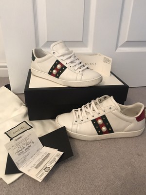 gucci trainers pearl
