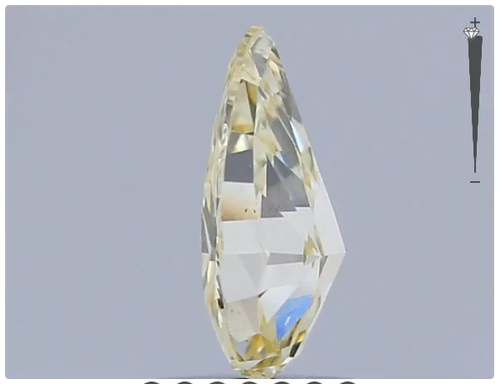PEAR 1.3ct LIGHT YELLOW VS1 IGI CERTIFIED LAB GROWN DIAMOND LG628418133 - Video 1 of 1