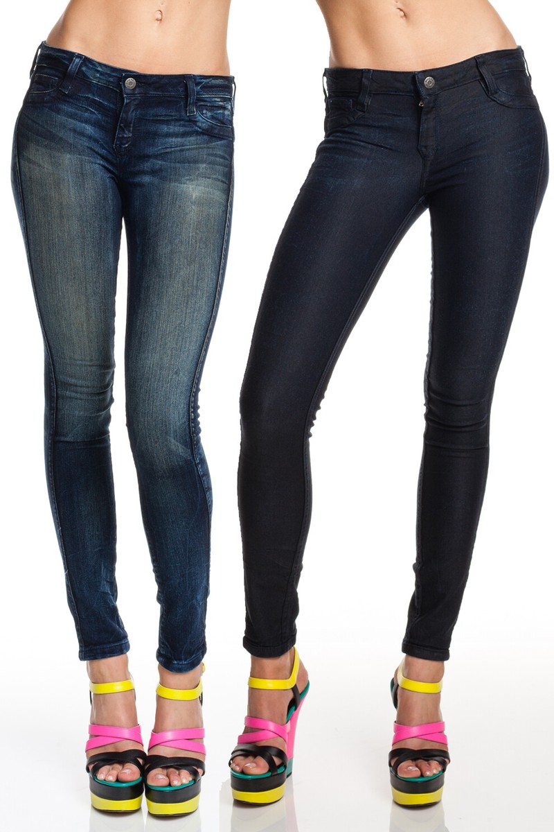 Bleulab Women's REVERSIBLE Detour Legging Skinny CARBON Dark Wash 00 Blue  New 24