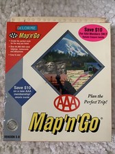Vintage Delorme Map n Go 1997 CD-ROM Software Windows 95 Empty Box Only