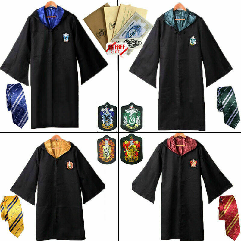 Harry Potter Unisex Adult Hogwarts Uniform Costume Robe Cloak