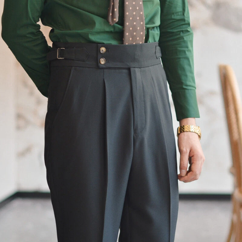 Men Straight Gurkha Business Long Trousers British Style Pants Naples High Waist
Opens in a new wind